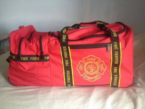 OK-1® Large Firefighter Gear Turnout Bag w/ wheels, Red OK-6565001