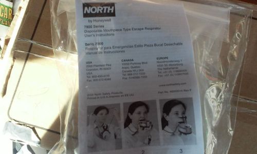 North by honeywell 7900 escape respirator for sale