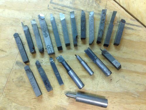 LATHE CUTTING BITS,,HSS AND CARBIDE...LOT  OF  20