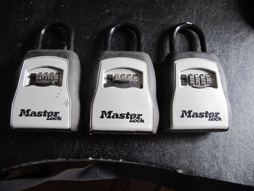 Lot of 3 Master Lock Realtor Real Estate Key Lock Box  - good condition