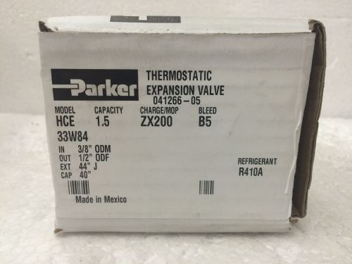 Parker Thermostatic Expansion Valve HCE 33W84 1.5 Ton R410A