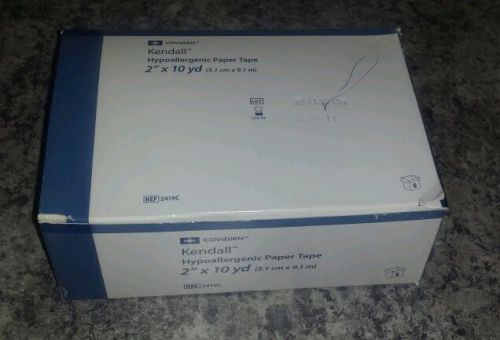 Kendall Tenderskin Hypoallergenic Paper Tape 2&#034; x 10yd. Ref 2419 Box of 12