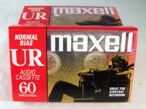 Lot of 4  Maxell Normal Bias UR Audio Cassette Tapes  60 Minutes