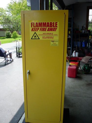 Eagle Flammable Safety Cabinet, 24 Gal., Yellow Model 2310
