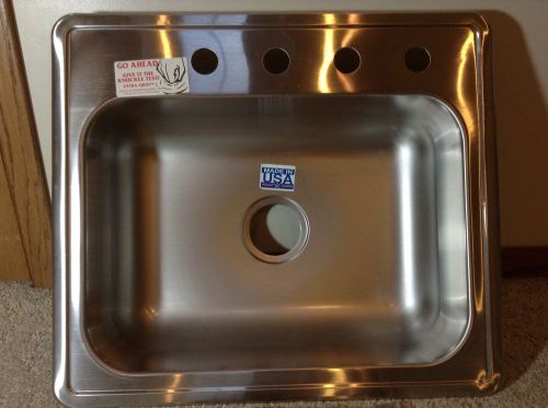 Federal America Stainless Steel Sink- Approximately 21&#034; X 15&#034; X6&#034; Inside