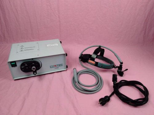 Luxtec lx300 300w xenon surgical fiber optic light source w/ variable headlight for sale