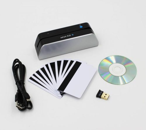Deftun Bluetooth MSR-X6(BT) MSRX6BT Magnetic Stripe Card Reader Writer Encode...