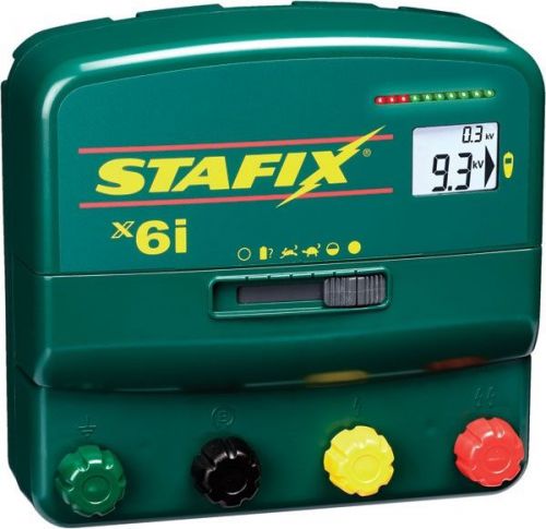 Stafix x6i energizer 60 mile livestock fence charger. ac/dc powered w/remote for sale