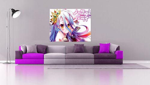 Decal,HD,Banner,Canvas Print,Anime,Wall Art,No Game No Life Shiro