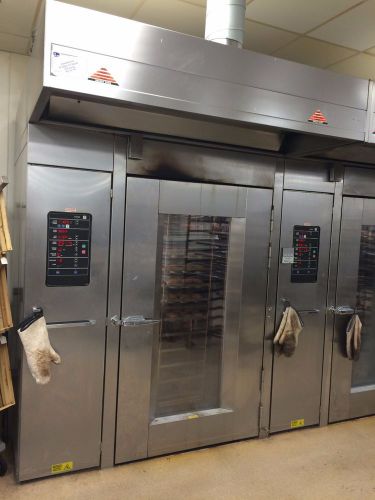 2007 - hobart hba2g double rack gas ovens w/ a lift for sale