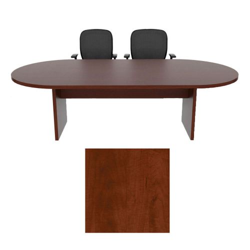 6 foot racetrack conference table cherryman amber mocha cherry laminate six ft for sale
