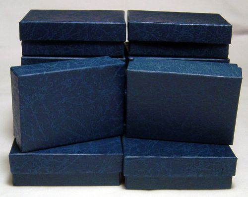 Jewelry gift boxes navy embossed 3 x 2 x 1 (12) for sale