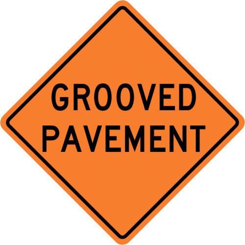 3m reflective grooved payment street road construction sign - 30 x 30 for sale