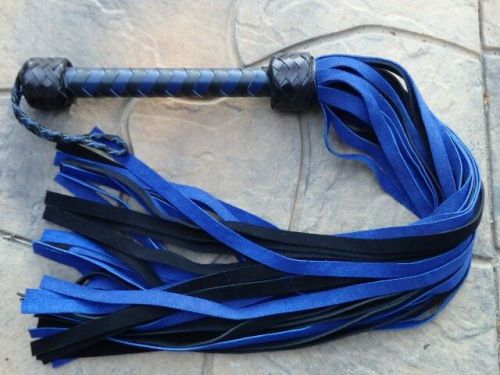 NEW Blue Raider Patent Leather Flogger Suede - EXCELLENT HORSE TRAINER WHIP