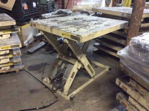 AutoQuip lift table, 48&#034;-42&#034;, 4000lb capacity, up 36&#034; down 6-1/2&#034;, 3 phase