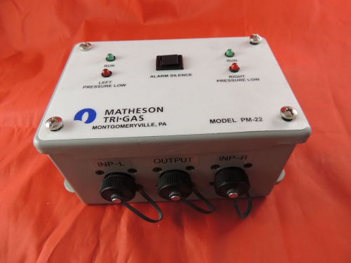 Matheson Tri•Gas Model PM-22 Electronic Gas Pressure Monitor With Alarm System