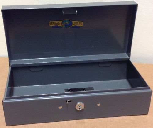 Vintage Steelmaster Bond Box &#039;NO KEY&#039; No 4 Gray Steel mid century industrial