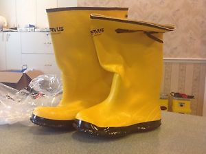 Servus by Honeywell  Pr of Men&#039;s Rubber Protective Overboot A380  Size10 Yellow