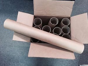 3&#034;x 24&#034; Kraft Mailing Tube Shipping Tubes Brown- 12 tubes - 1 Dozen