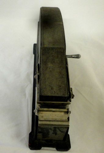 Vintage Gray Metal Simplex 1&#034; Gum Packing Tape Shooter Machine