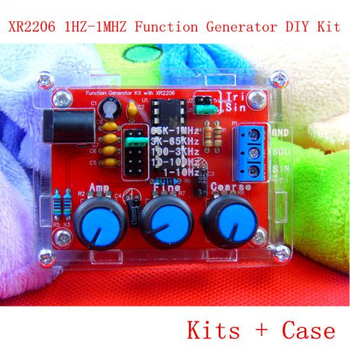 1* XR2206 1HZ-1MHZ Function Signal Generator DIY Kit Sine Triangle Square Output