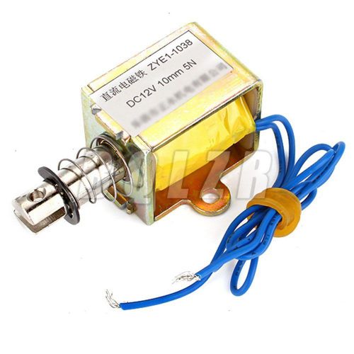 BQLZR DC Open Frame Push Solenoid Electromagnet   Golden