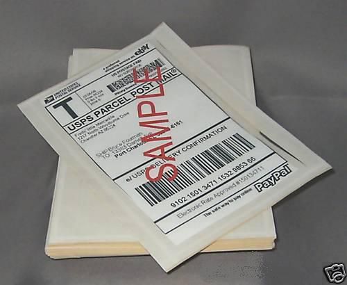 100 CLEAR ENVELOPES POSTAGE LABEL SHIPPING 5.5 X 7.5