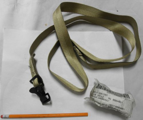 Pair mil-spec tie-down straps 1&#034; wide x 56&#034; l alligator clip navistar 3868700-c1 for sale