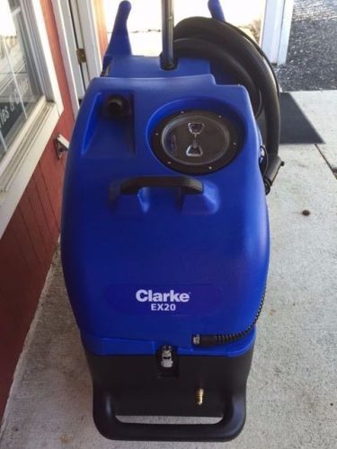 CLARKE EX20 HEATED PORTABLE CARPET EXTRACTOR 100 PSI - SS WAND - 15&#039; HOSES *NEW*