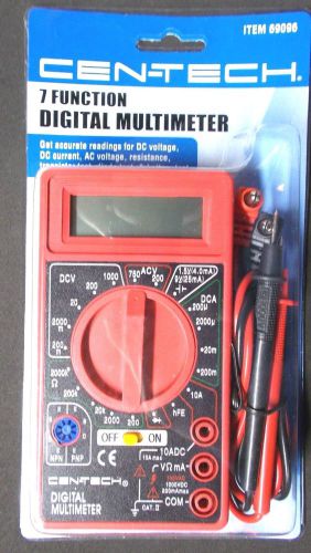 (Lot of 4) NewCen-Tech 7Function Digital Multi-Meter with32&#034; Leads DC+AC voltage