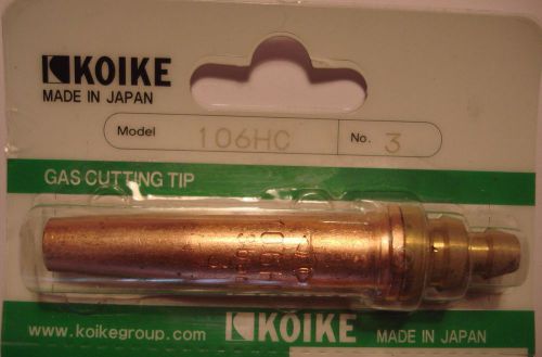 KOIKE JAPAN 106HC # 3 CUTTING TIP For PROPANE, BUTANE, LPG NATURAL GASES NOZZLE
