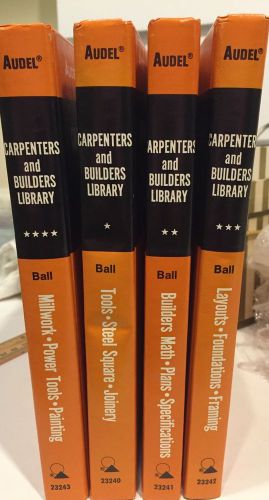 AUDEL&#039;S CARPENTERS AND BUILDERS LIBRARY... FOUR (4) VOLUMES.... 1978 EDITION