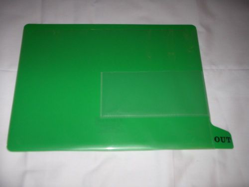 SMEAD POLY END TAB OUT GUIDES 25 QTY GREEN NEW 61952 LETTER SIZE FREE SHIPPING