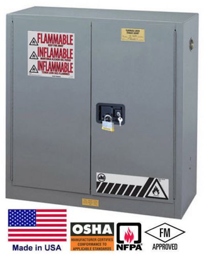 Cabinet hazardous materials / flammable liquids - 30 gallon - 44h x 43w x 18d  g for sale