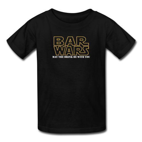 Bar wars may the drink be with you mens black t-shirt size s, m, l, xl - 3xl for sale