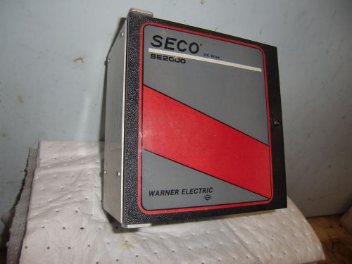 SECO WARNER ELECTRIC SE2000 DC DRIVE, P/N: SE2202, 2HP, 10A 115/230VAC UNIT