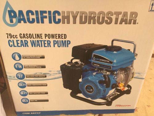 Pacific hydrostar 79cc gasoline powered clear water pump for sale