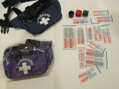 Lifeguard purple fanny pack with sample bandages for sale