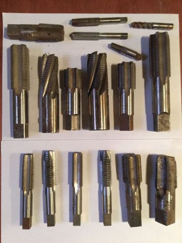 Large 15+ Lot of Miscellaneous Taps and Dies