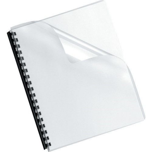 Fellowes 52311 crystals transparent pvc binding cover oversized - 100pk for sale