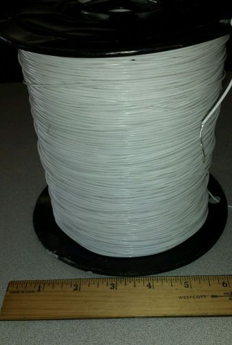 ( 25 FT ) M16878/5BEB9 White 24awg Cable Wire (Silver) Core 1000V Teflon PTFE