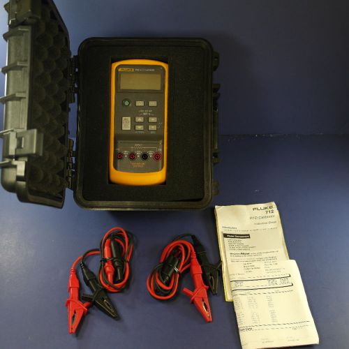 Fluke 712 RTD Calibrator, New Condition, with Deluxe Case and Accessories!