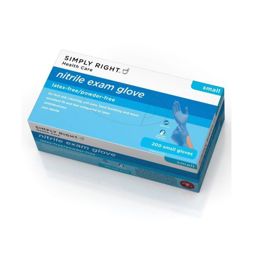 Simply right latex free gloves - small - 200 ct. - new in box for sale
