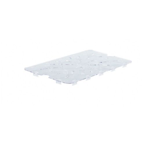 Winco PFSH-DS, Polycarbonate Drain Shelf for PFSH, 12x18-Inch