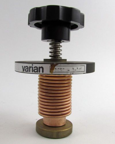 Varian 1253-1-1/8&#034; bellows hand operated high vacuum valve for sale