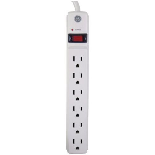 GE 14709 Surge Protectors w/6 Outlets 4&#039; Cord Package Of 2