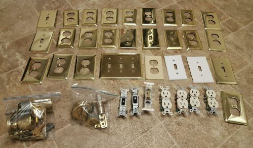 Misc LOT of Outlets Wall Receptacle and Switches and Covers 15A 20A