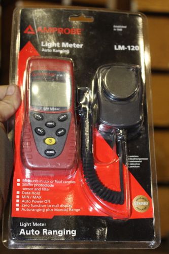 AMPROBE Light Meter Silicon Photodiode and Filter Model # LM-120 IN PACKAGE