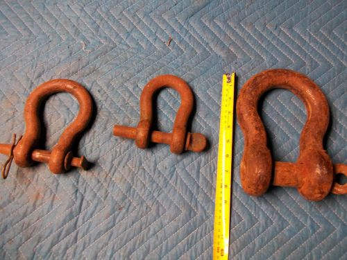 Lot of 3 Clevis. One Very large &amp; heavy and 2 smaller ones