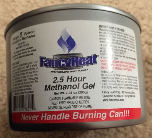 Fancy Heat 2.5 Hour Methanol Gel for Gel Burning Fireplaces